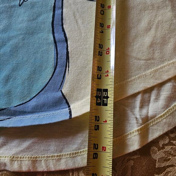 Disney Stitch Cute But Complicated Yellow Tee Shirt Junior Size XL - Picture 6 of 6